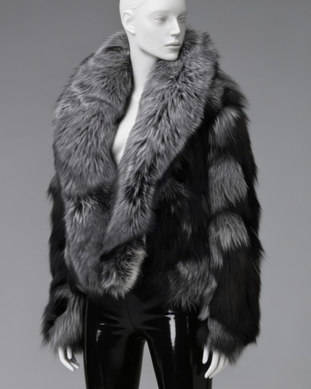 Silver Fox Fur Coat