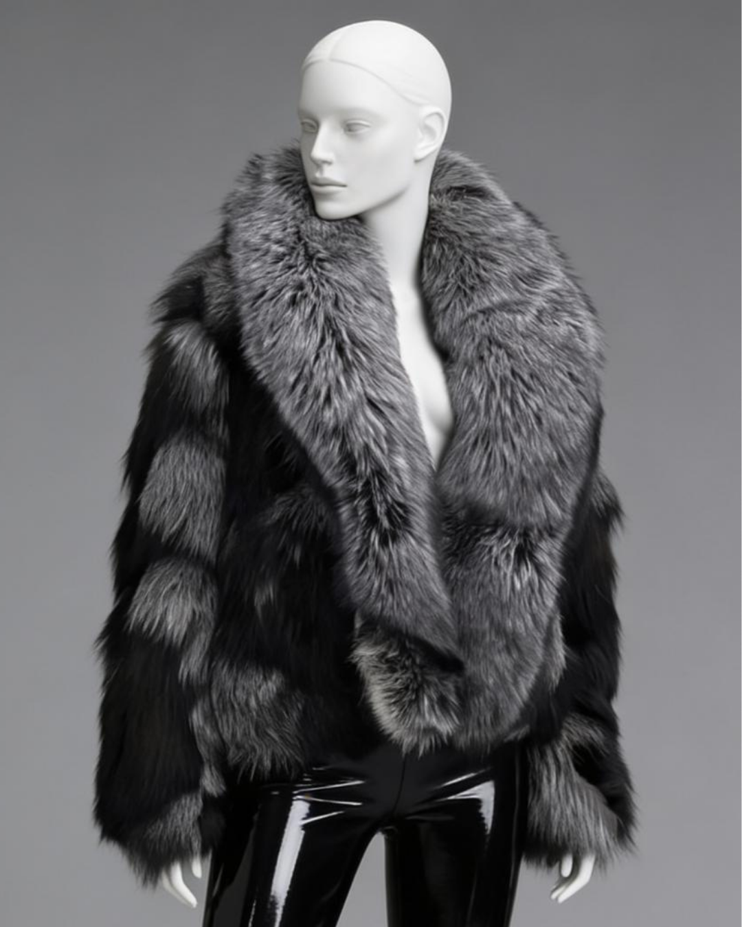 Silver Fox Fur Coat