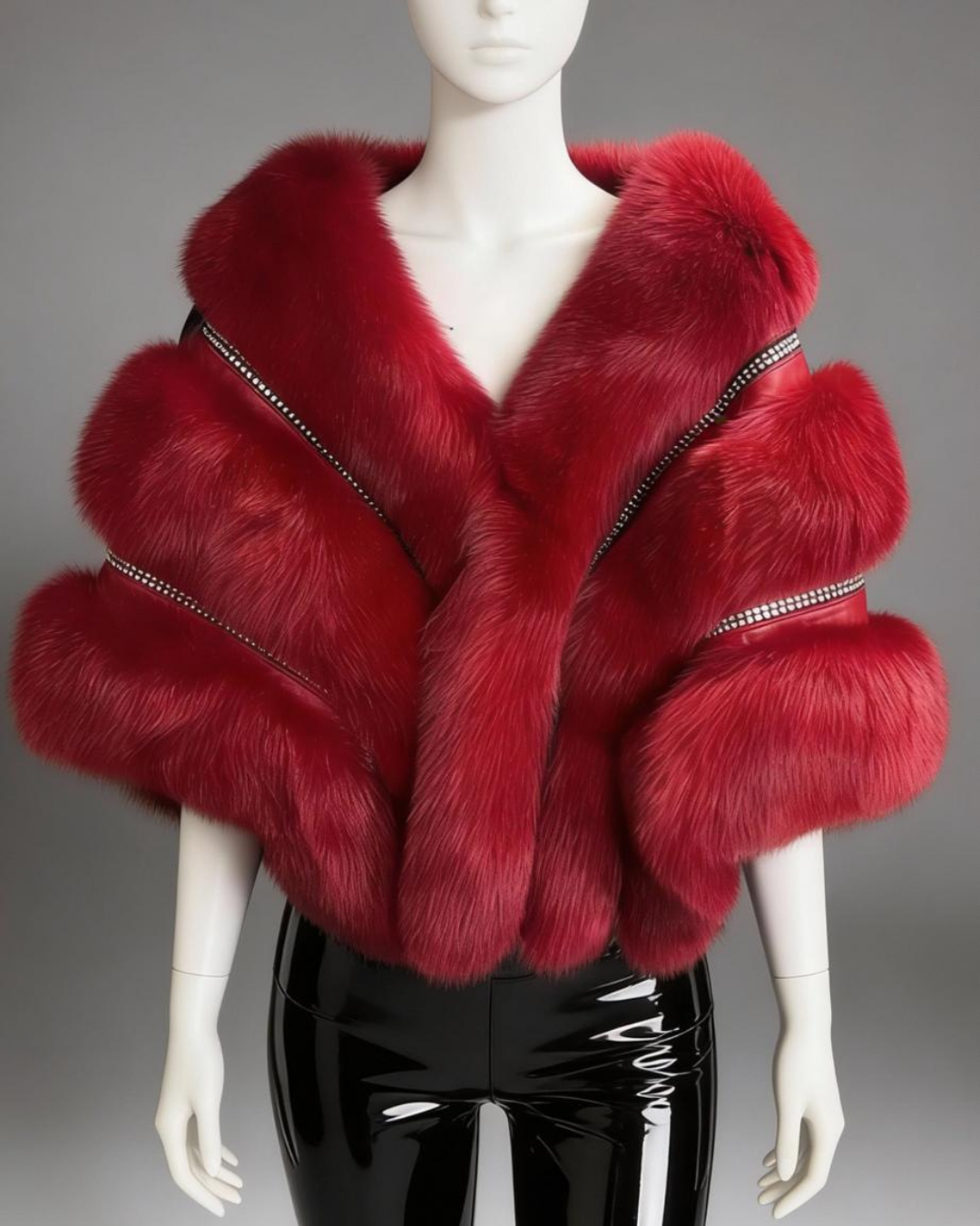 Red Fox Fur Shawl