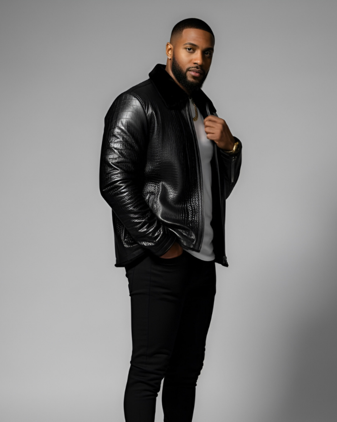 Mula Alligator Lambskin