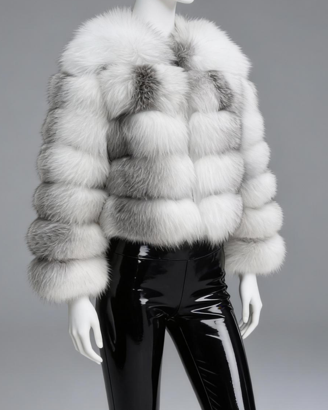 Ombre Silver Fox Fur