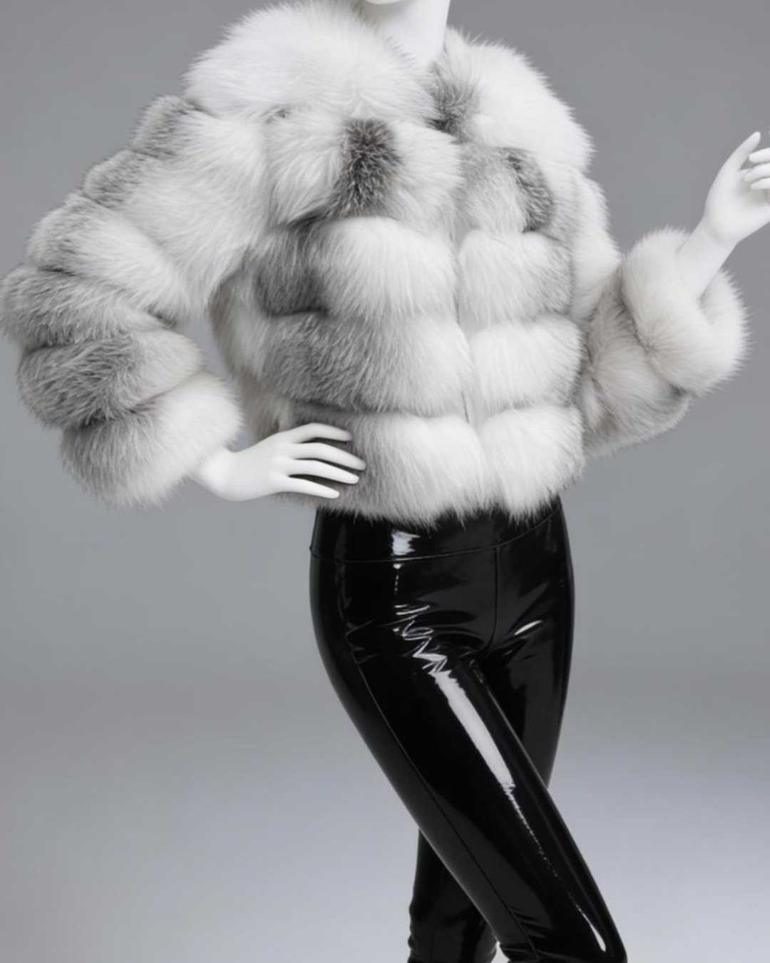 Ombre Silver Fox Fur