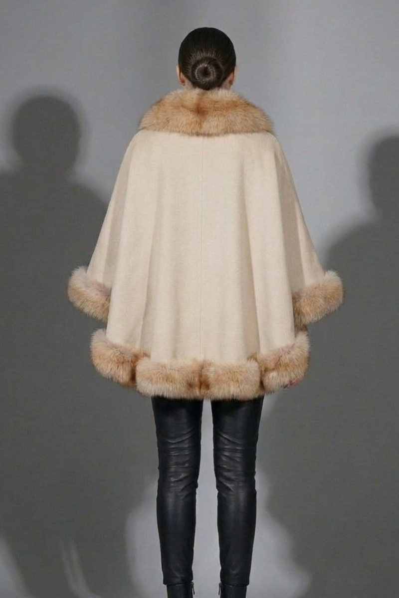Mora Fox Fur Cape