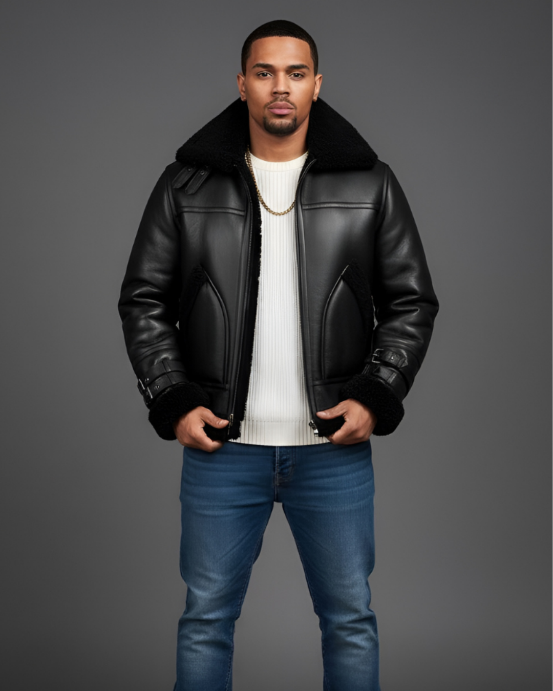 Noir Men's Shearling