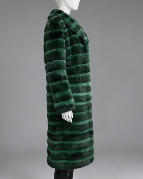 Green Chin-Rex Long Coat – Time To Clothes