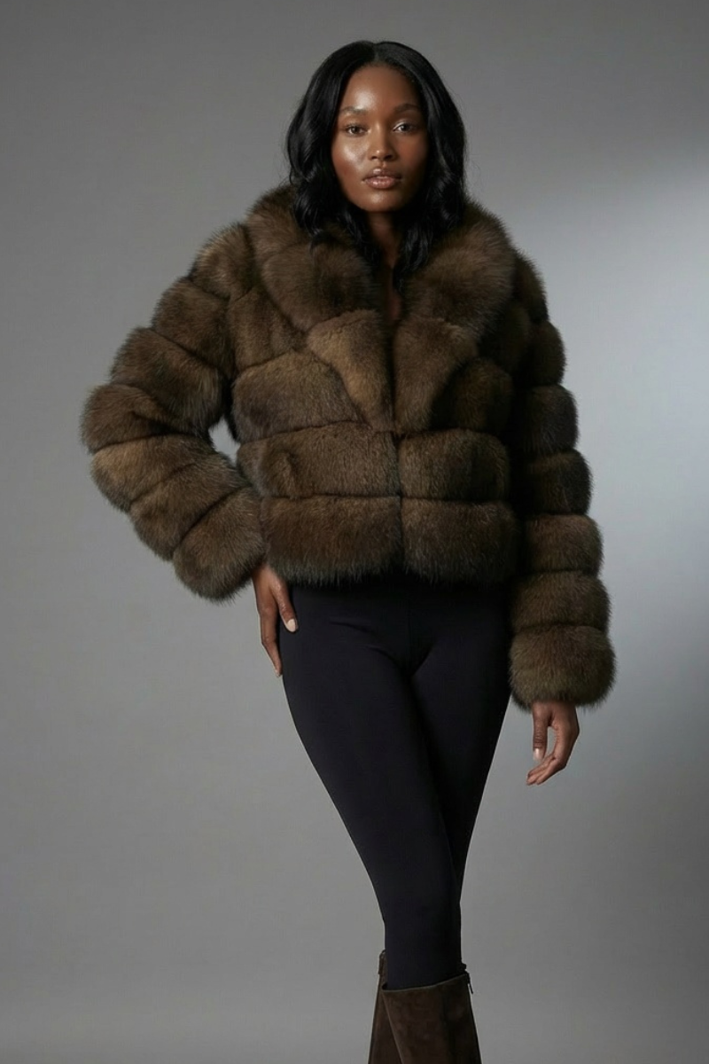 Shula Chocolate Fox Fur