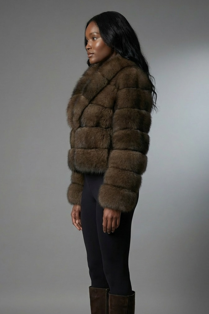 Shula Chocolate Fox Fur