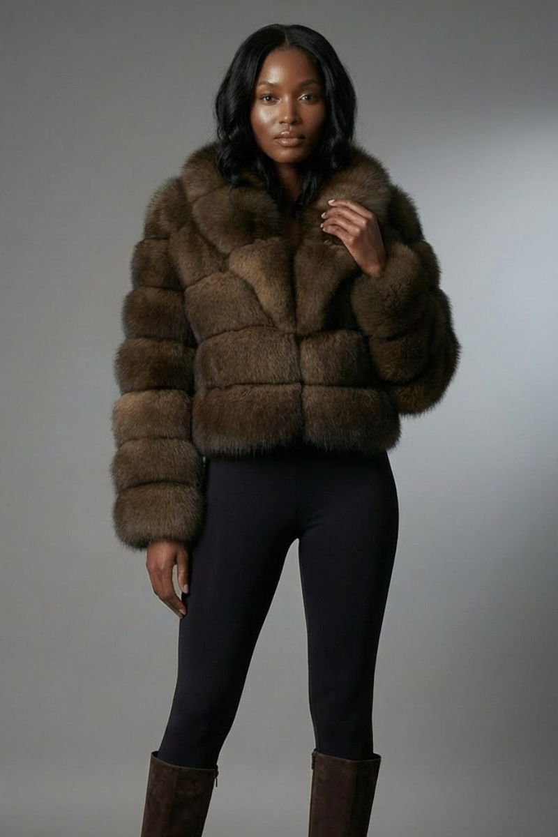 Shula Chocolate Fox Fur