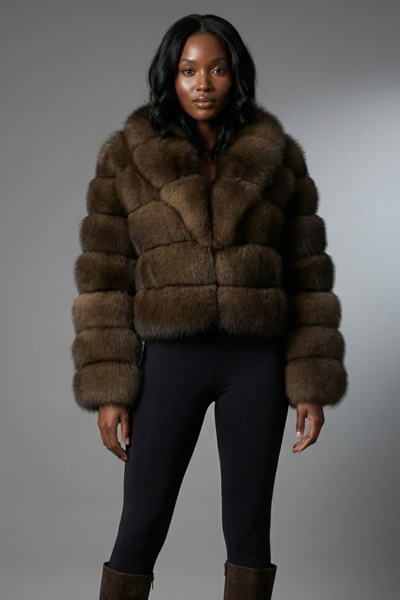 Shula Chocolate Fox Fur
