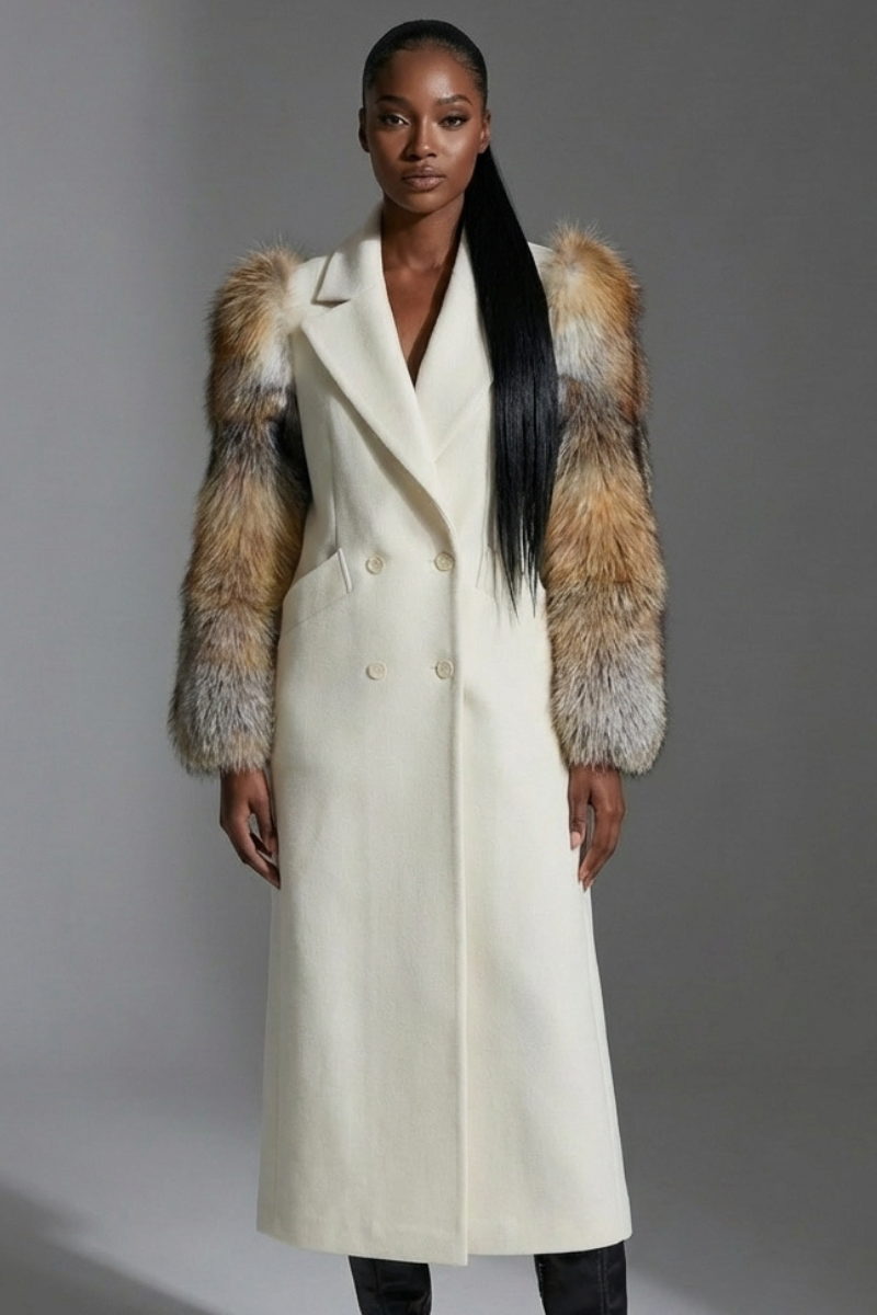 Diana Fur Sleeve Coat