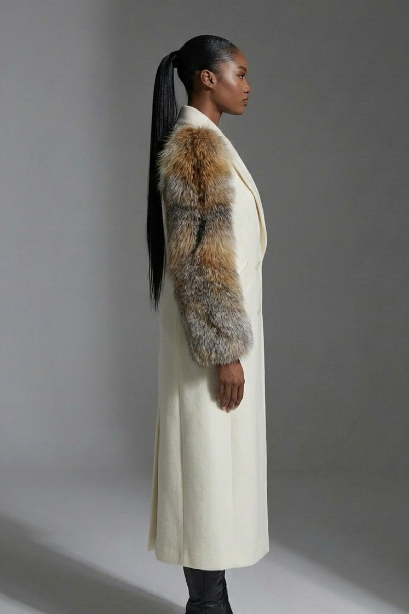 Diana Fur Sleeve Coat