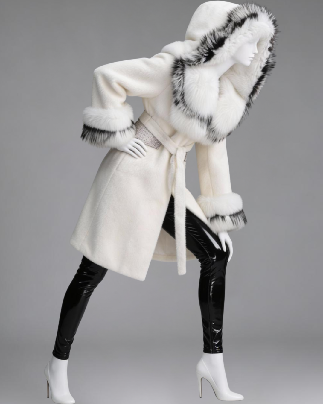 White Hooded Fox Fur