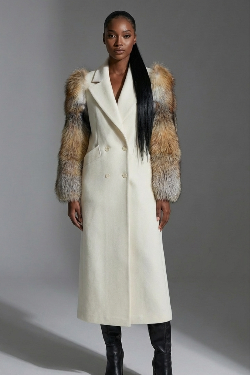 Diana Fur Sleeve Coat