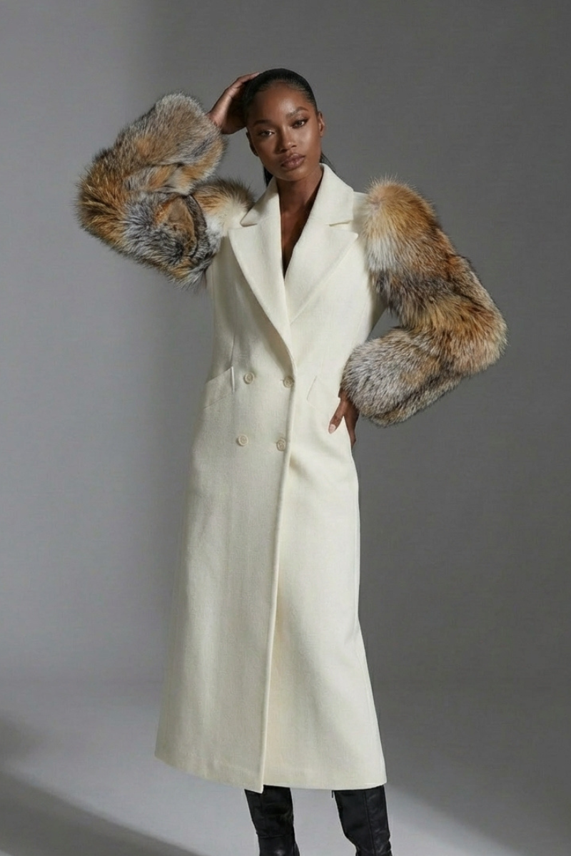 Diana Fur Sleeve Coat