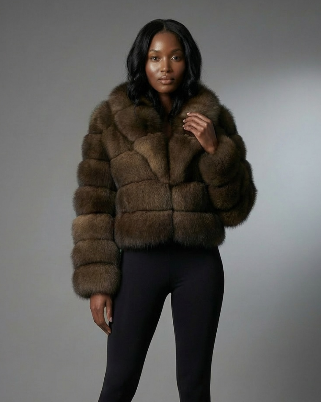 Shula Chocolate Fox Fur