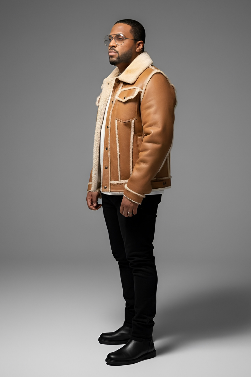 Ziggy Shearling Chic Coat