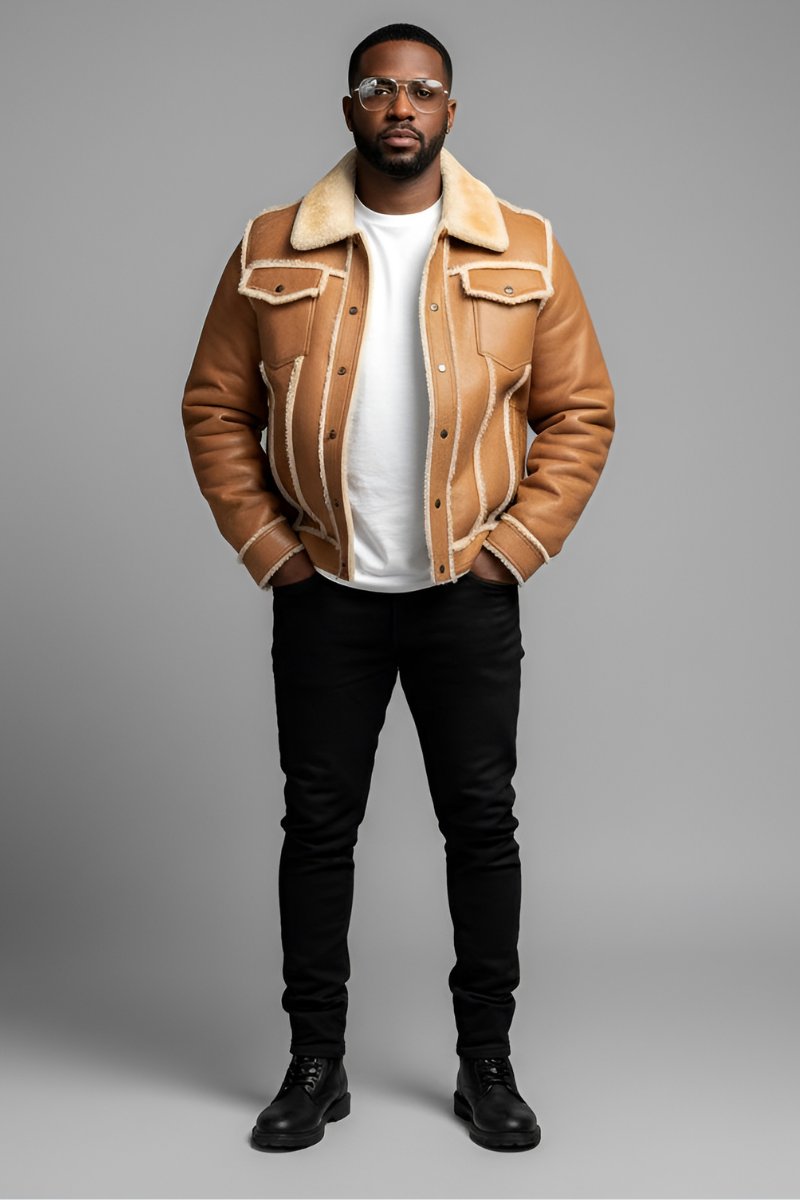 Ziggy Shearling Chic Coat