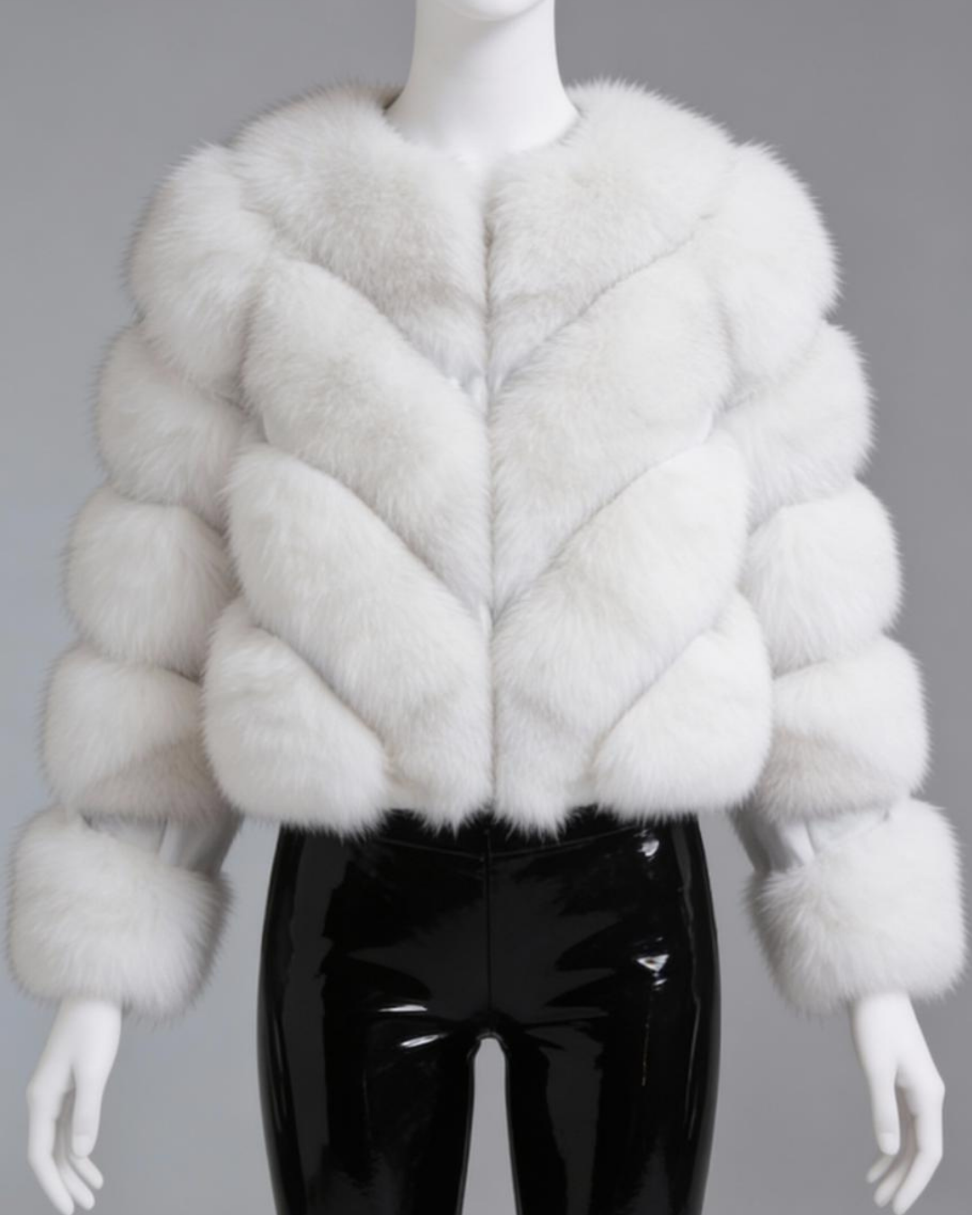 White Fox Fur Coat