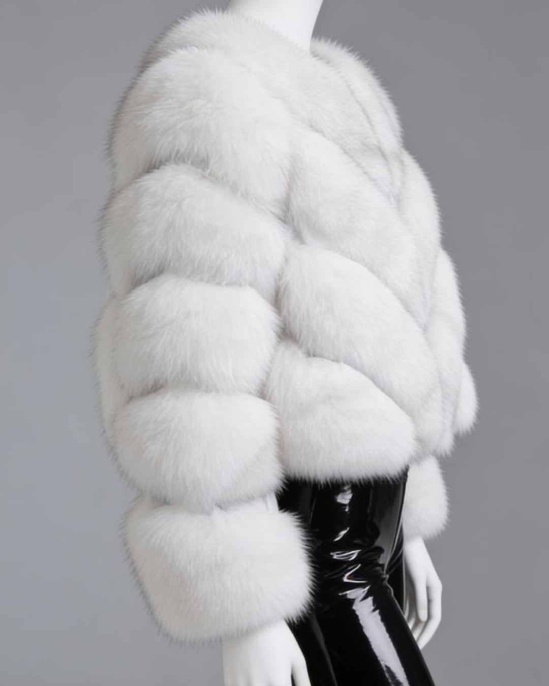 White Fox Fur Coat